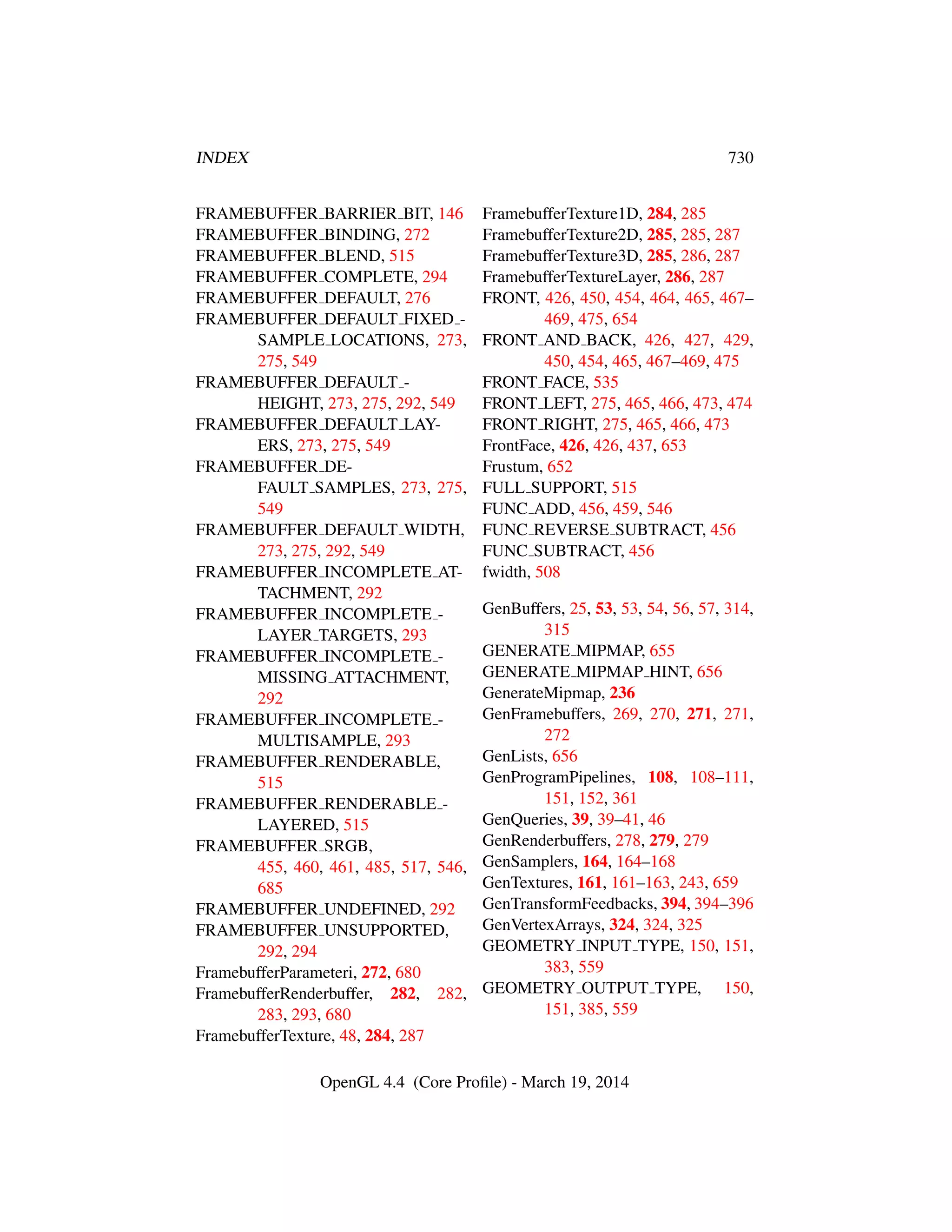 OpenGL Spec 4.4 Core