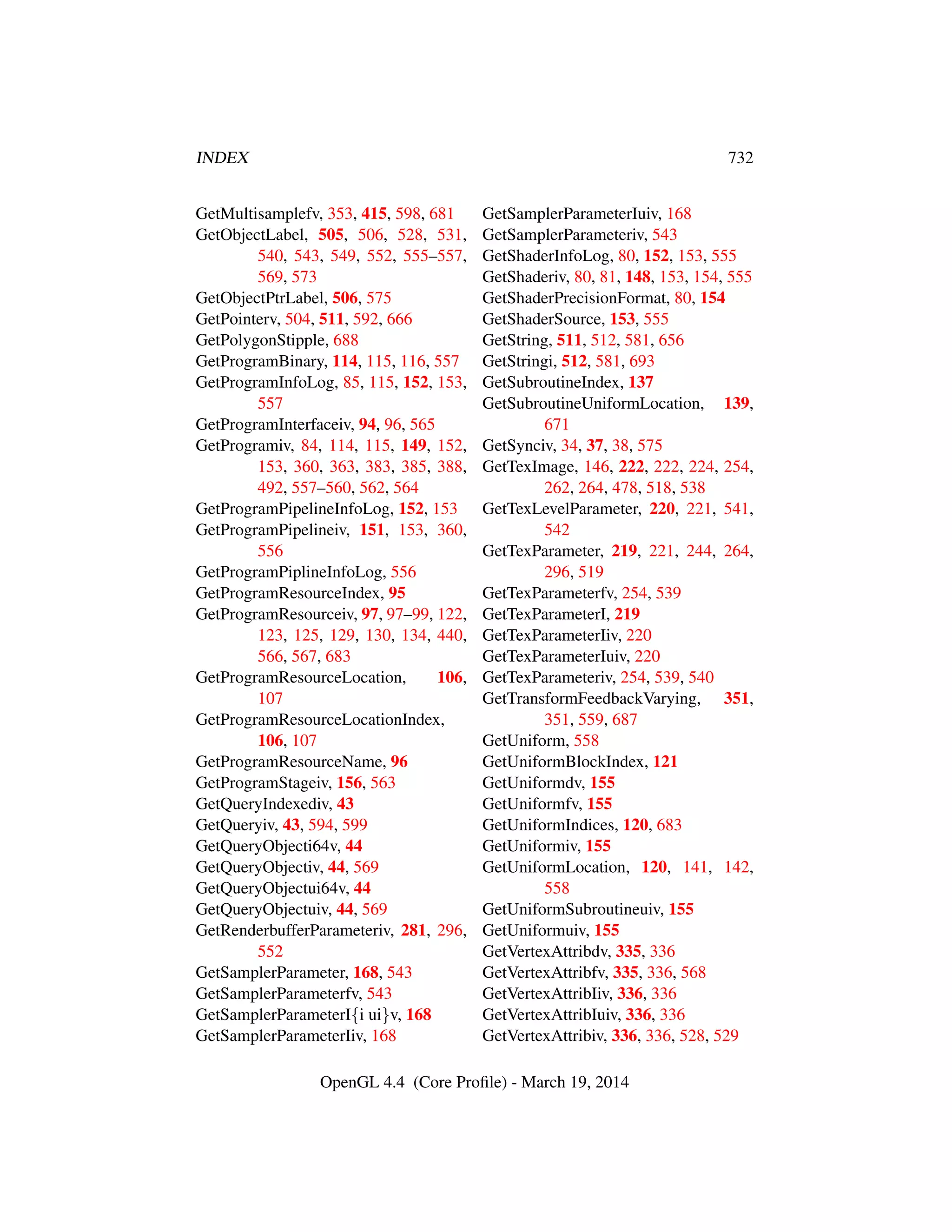 OpenGL Spec 4.4 Core