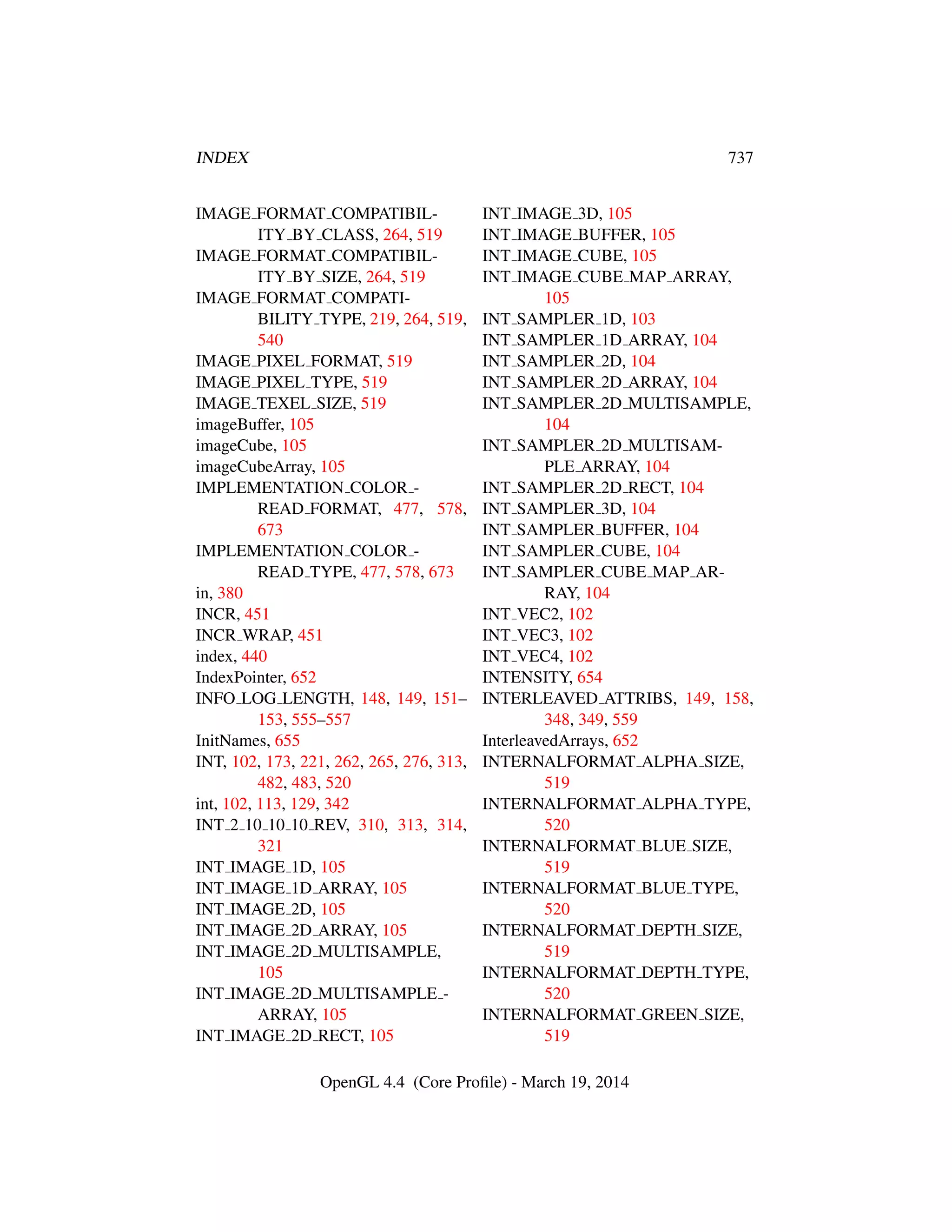 OpenGL Spec 4.4 Core
