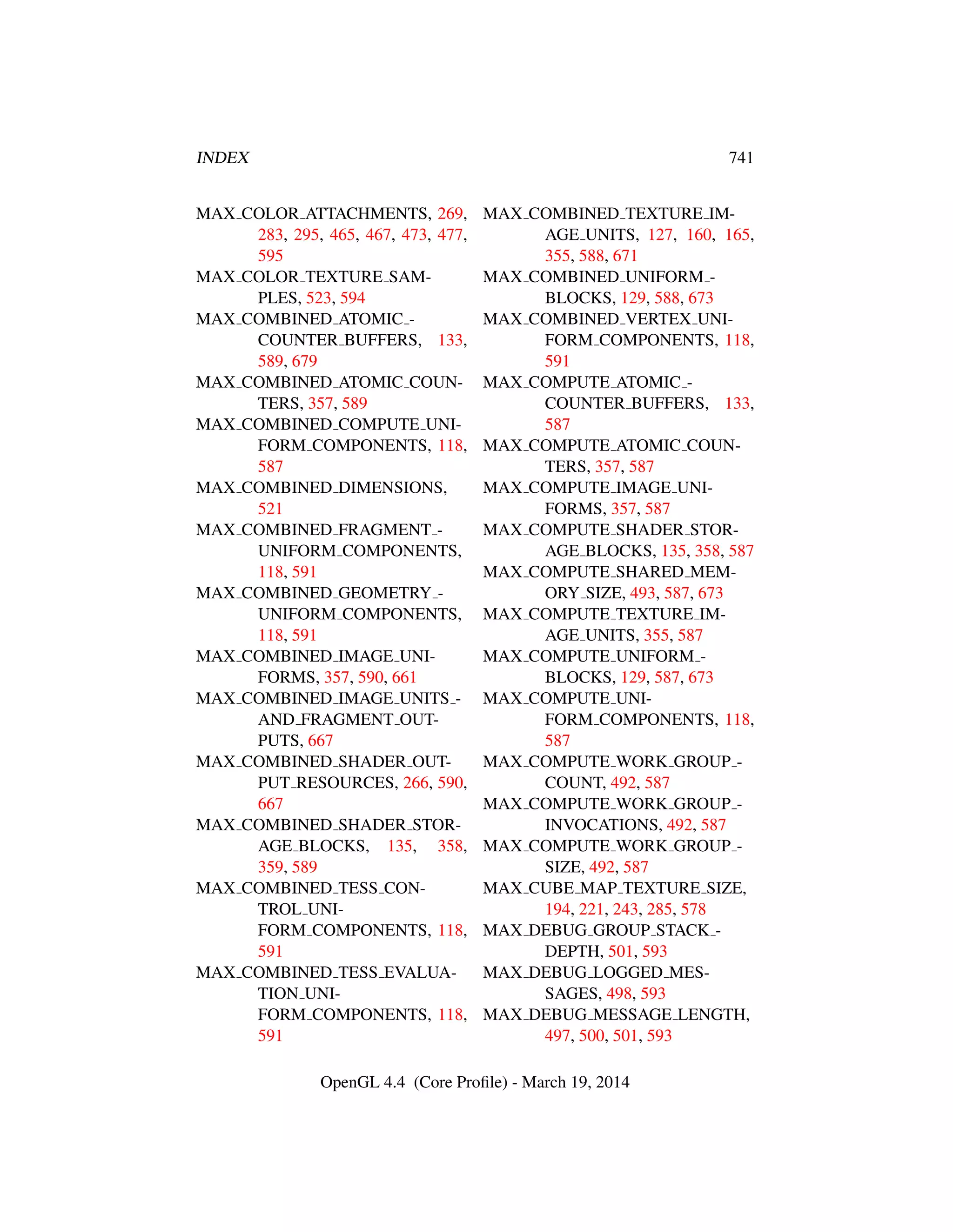 OpenGL Spec 4.4 Core