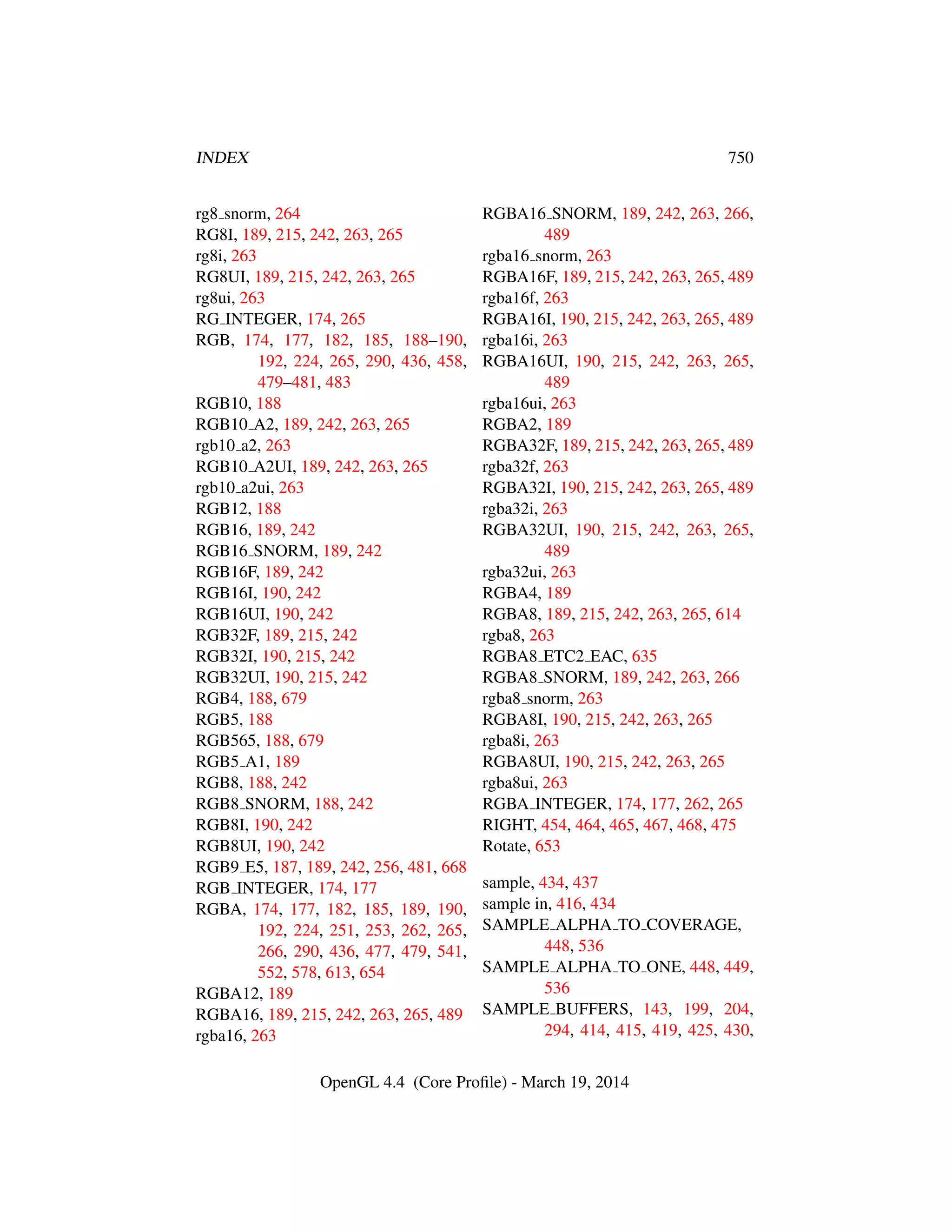 OpenGL Spec 4.4 Core