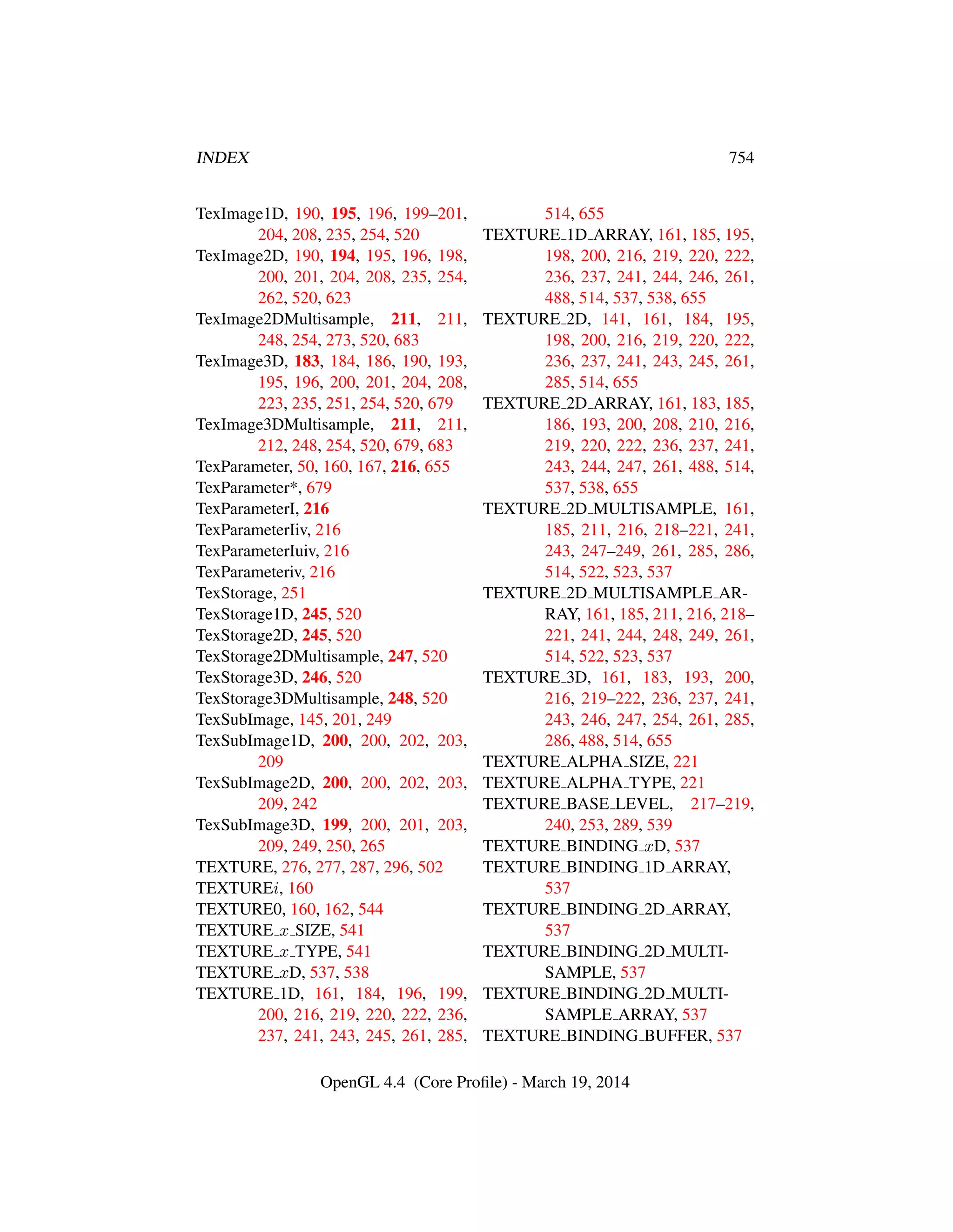 OpenGL Spec 4.4 Core