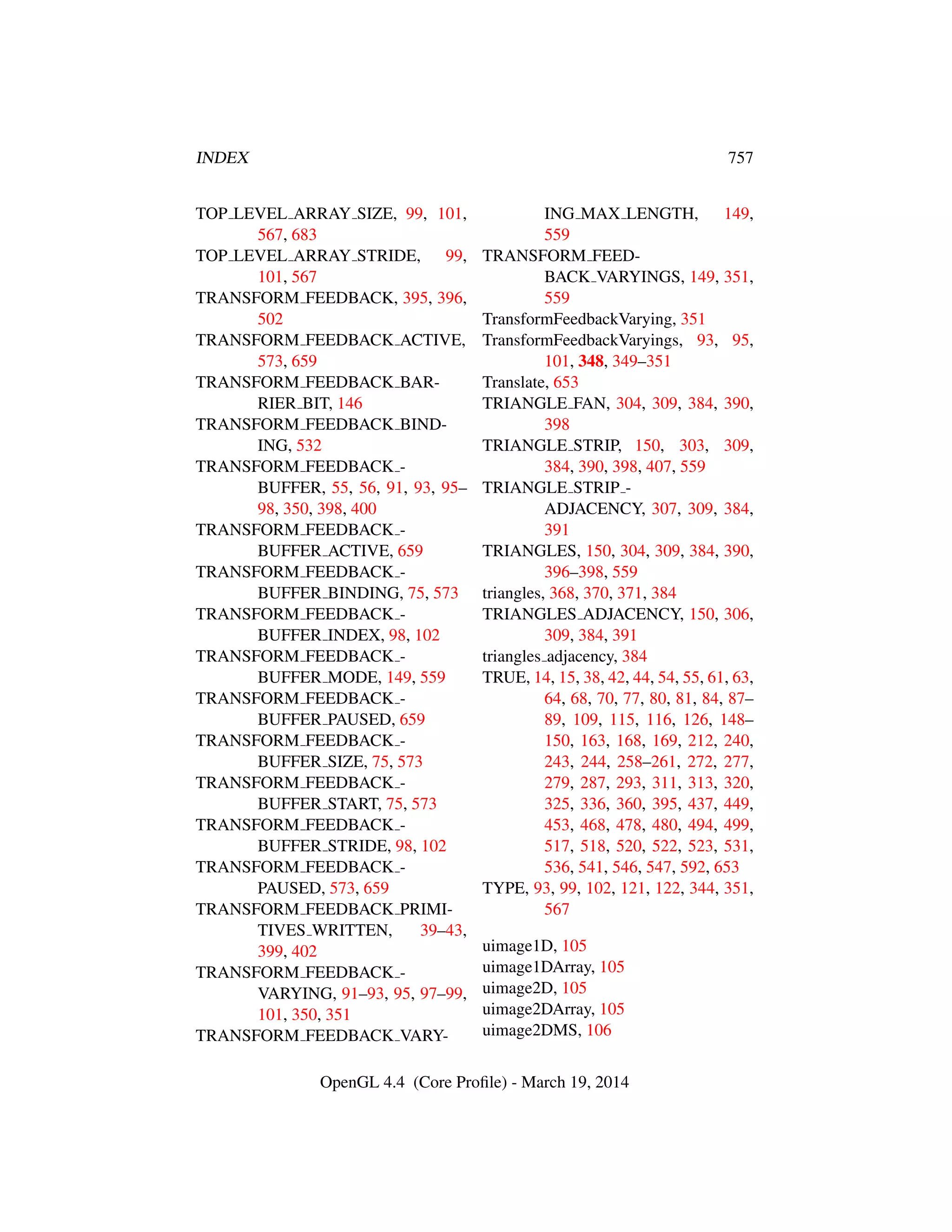 OpenGL Spec 4.4 Core