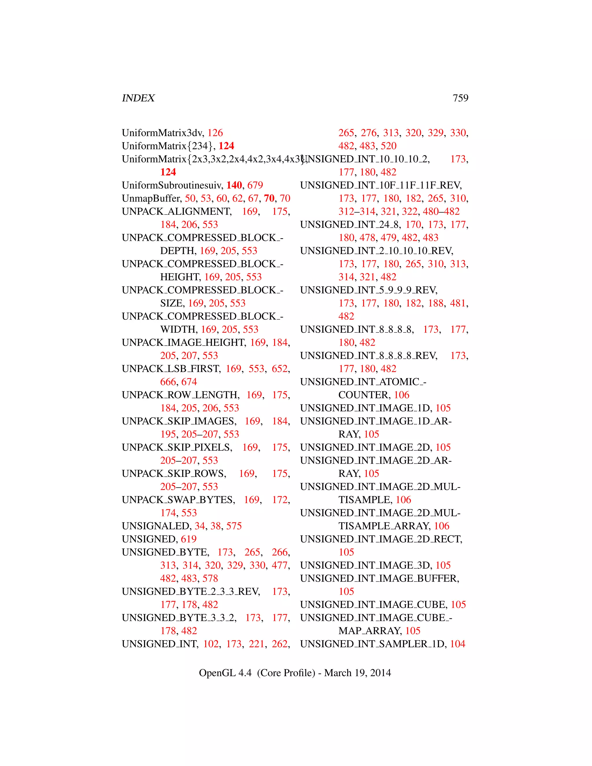 OpenGL Spec 4.4 Core