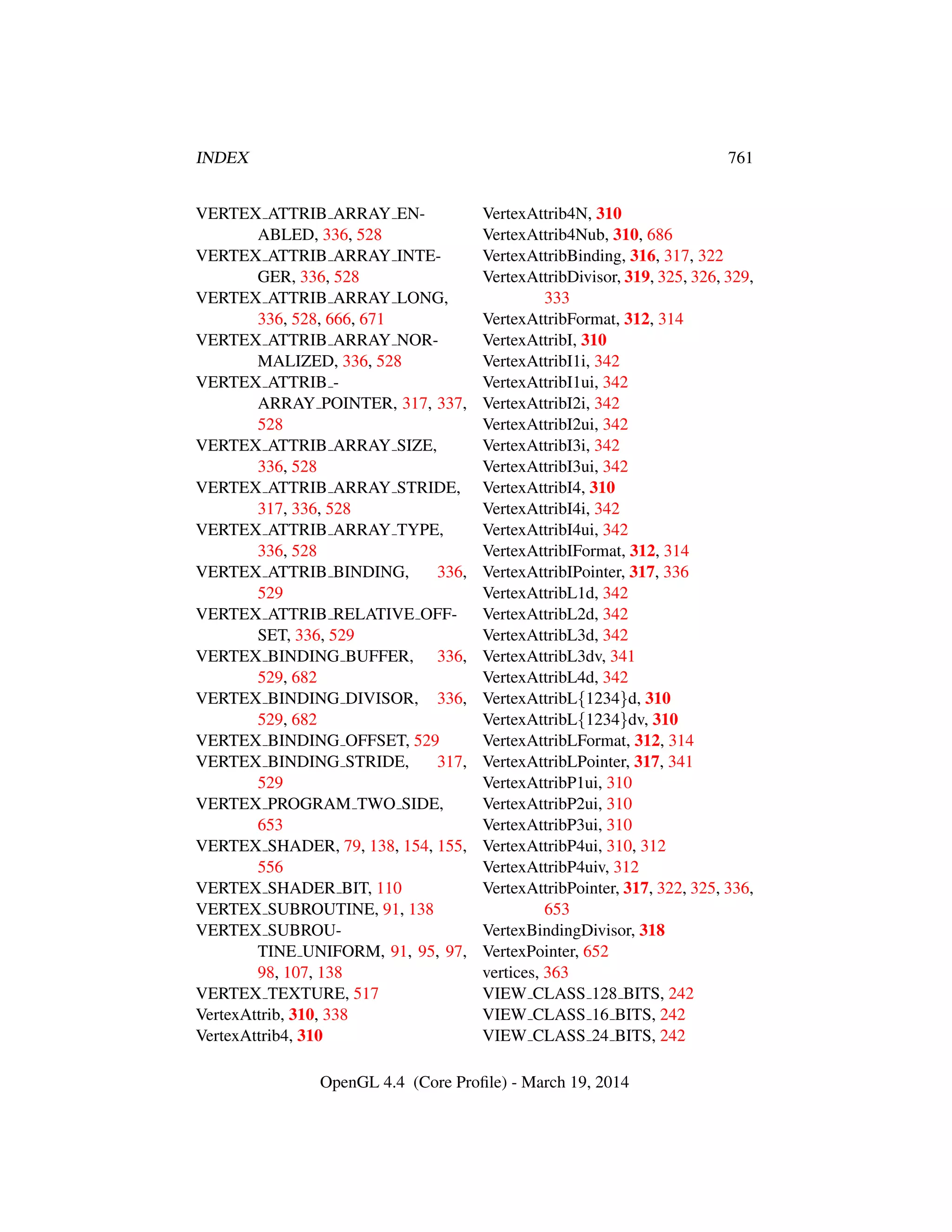 OpenGL Spec 4.4 Core