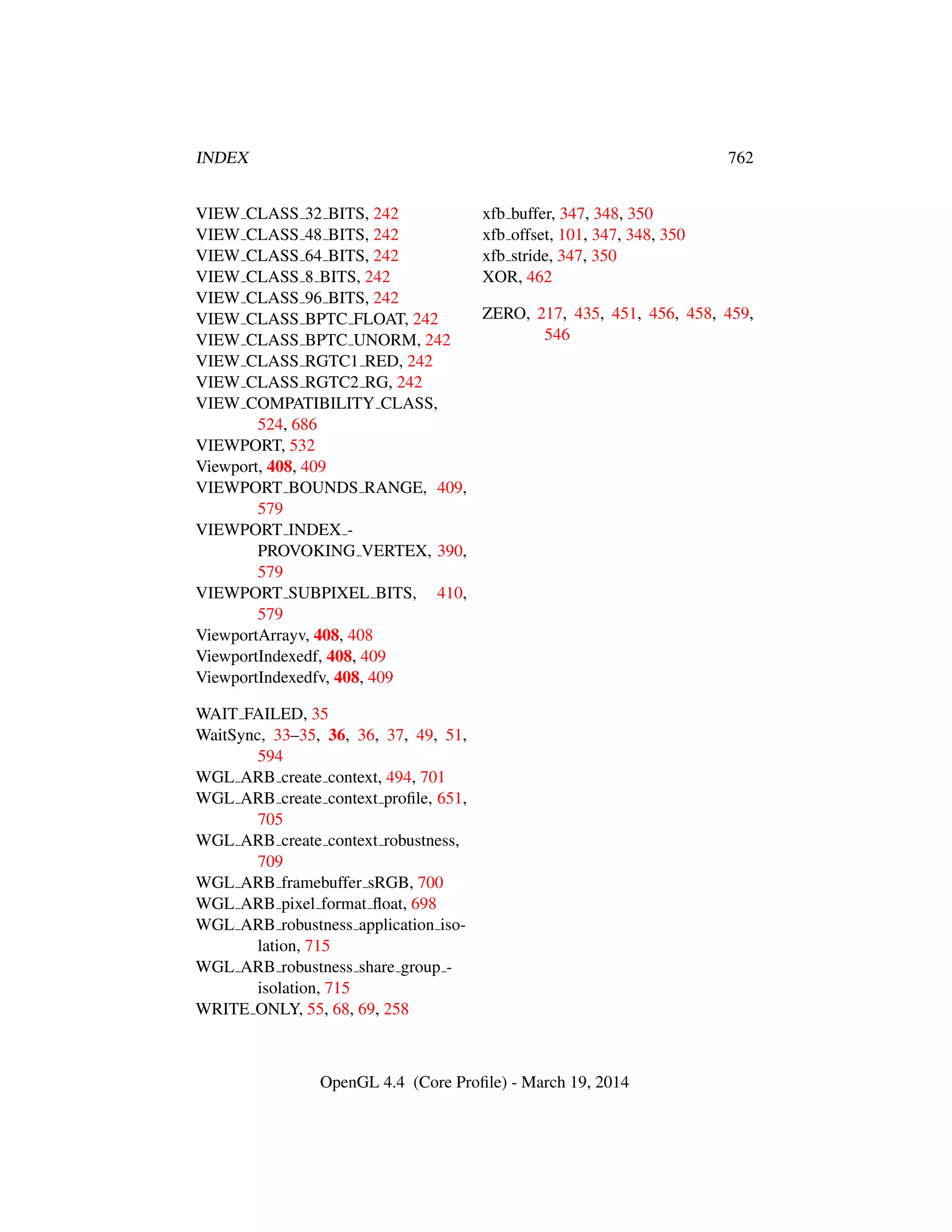 OpenGL Spec 4.4 Core