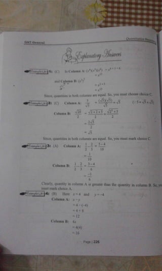 GAT General book Part 02: quantitative reasoning a