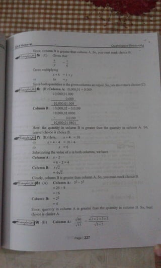 GAT General book Part 02: quantitative reasoning a