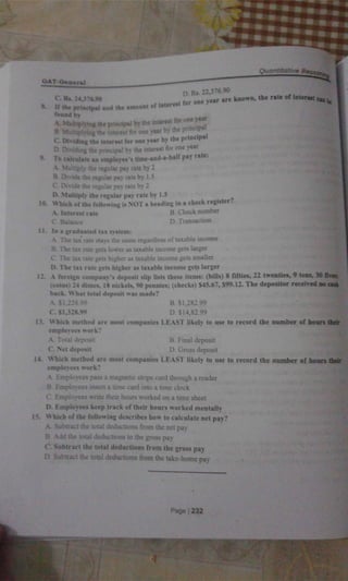 GAT General book Part 02: quantitative reasoning a