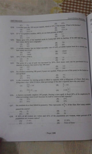 GAT General book Part 02: quantitative reasoning a