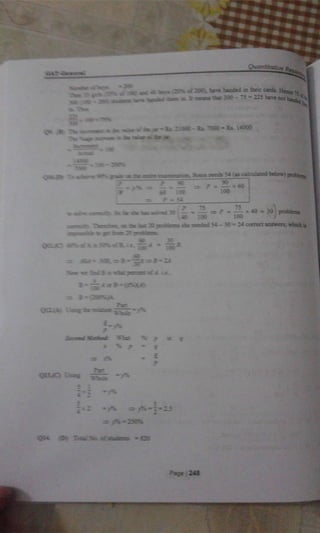 GAT General book Part 02: quantitative reasoning a