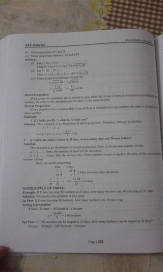 GAT General book Part 02: quantitative reasoning a