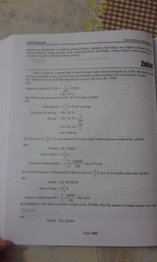 GAT General book Part 02: quantitative reasoning a