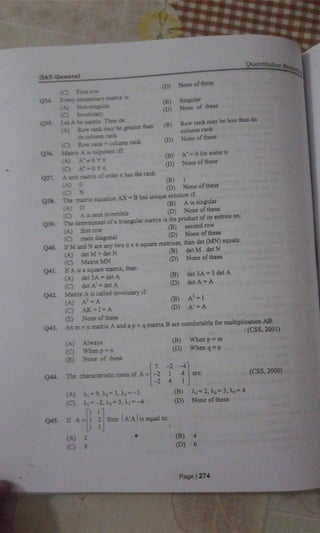 GAT General book Part 02: quantitative reasoning a