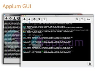 Appium GUI 
 