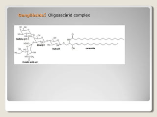 Gangliòsids: Oligosacàrid complex
 