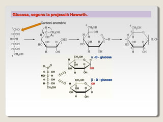 Glucosa, segons la projecció Haworth.
Carboni anomèric
 
