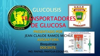 : 
JEAN CLAUDE RAMOS MICHUE 
Bioquímica 
ING. RAFAEL PANTOJA ESQUIVEL 
 