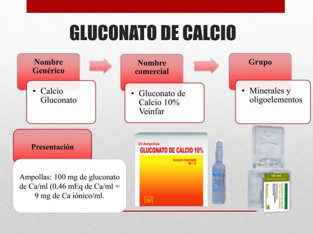 Gluconato de Calcio