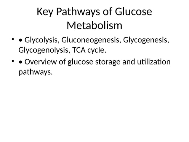Glucose metabolism with flowchart made using ai | PPTX | Endocrine and ...