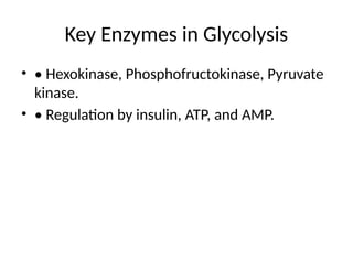 Glucose metabolism with flowchart made using ai | PPTX