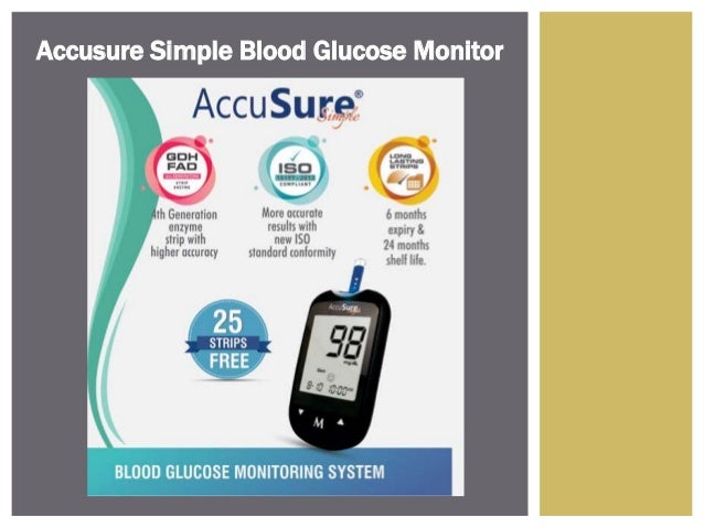Accusure Simple Blood Glucose Monitor
 