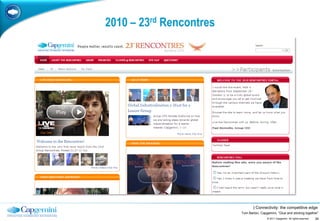 2010 – 23rd Rencontres




                                | Connectivity: the competitive edge
                         T...