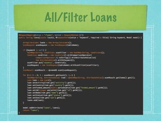 All/Filter Loans
 