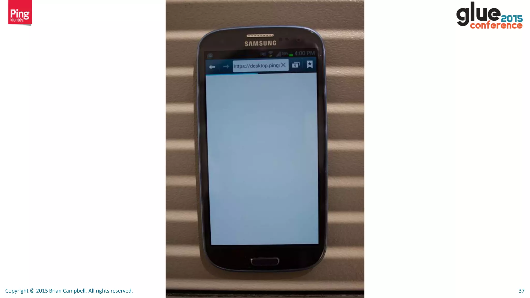 Copyright © 2015 Brian Campbell. All rights reserved. 37
 