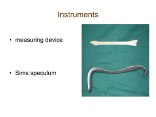 Instruments measuring device Sims speculum 
