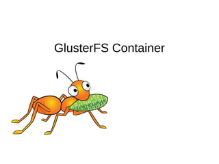 GlusterFS Container
 