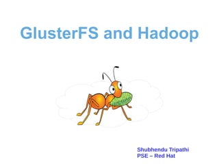 Shubhendu Tripathi
PSE – Red Hat
GlusterFS and Hadoop
 