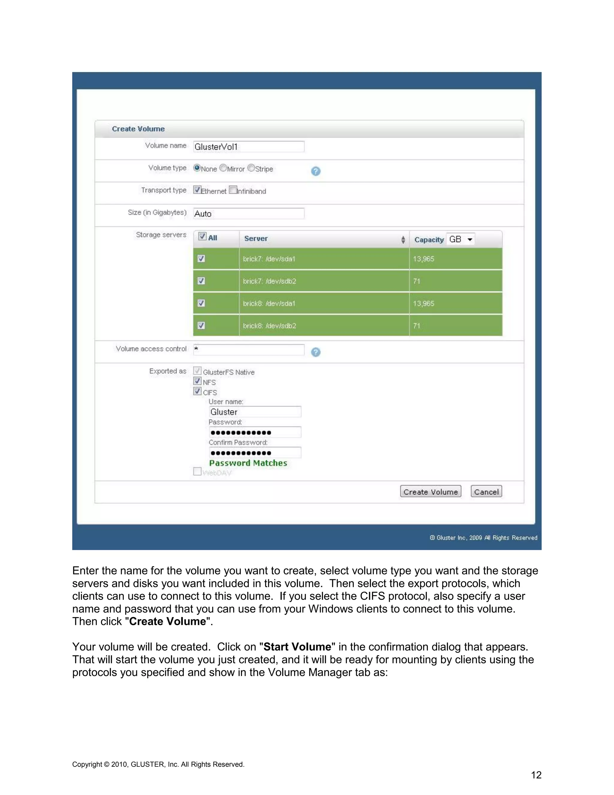 Gluster Storage Platform Installation Guide