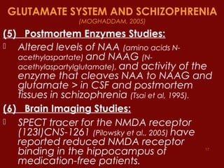 Glutamate Hypothesis of Schizophrenia