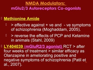 Glutamate Hypothesis of Schizophrenia