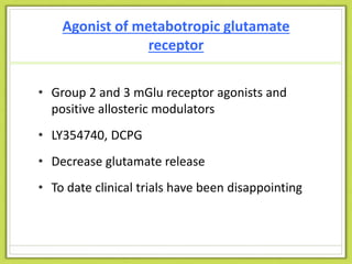 Glutamate receptors