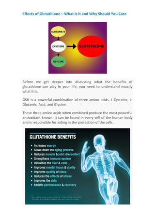 GLUTATHIONE - Most Powerful Antioxidant | PDF