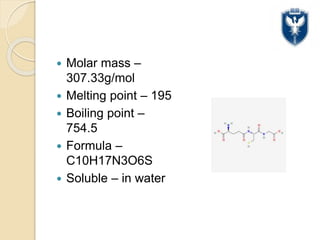 glutathione molar mass GLUTATHIONE (1).pptx