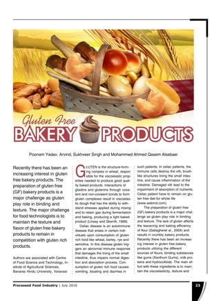 BAKERY PRODUCTS
 
