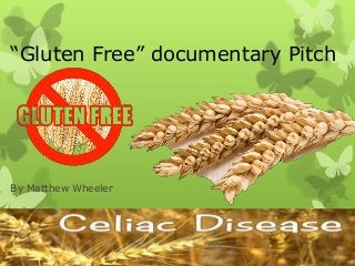 “Gluten Free” documentary Pitch
By Matthew Wheeler
 