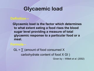 low glycemic index