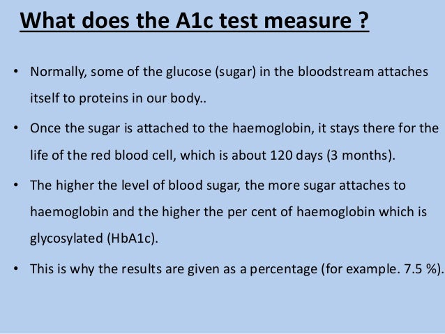 Principle of hba1c test