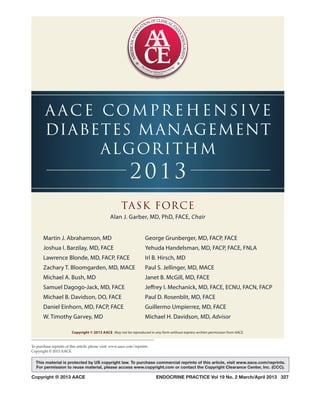 American Association of Clinical Endocrinologists’ Comprehensive ...