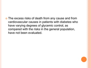 Glycemic Control And Excess Mortality In Type 1 Diabetes – JFFA