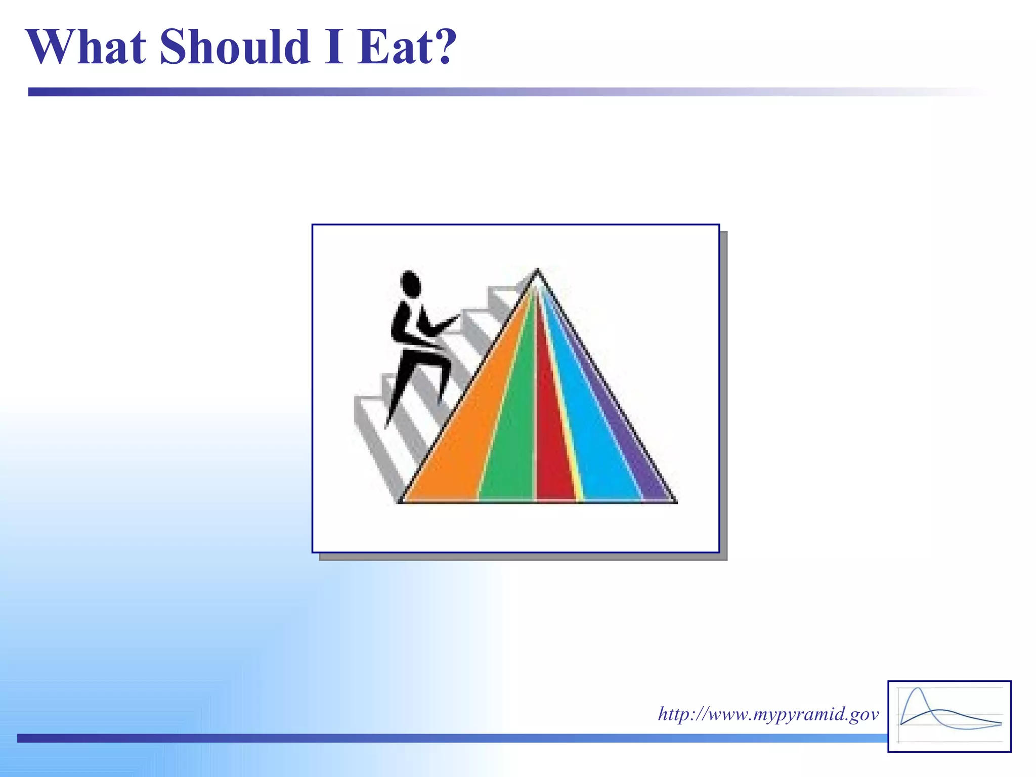 What Should I Eat? http://www.mypyramid.gov 
