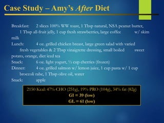 Glycemic index and diabetes | PPTX