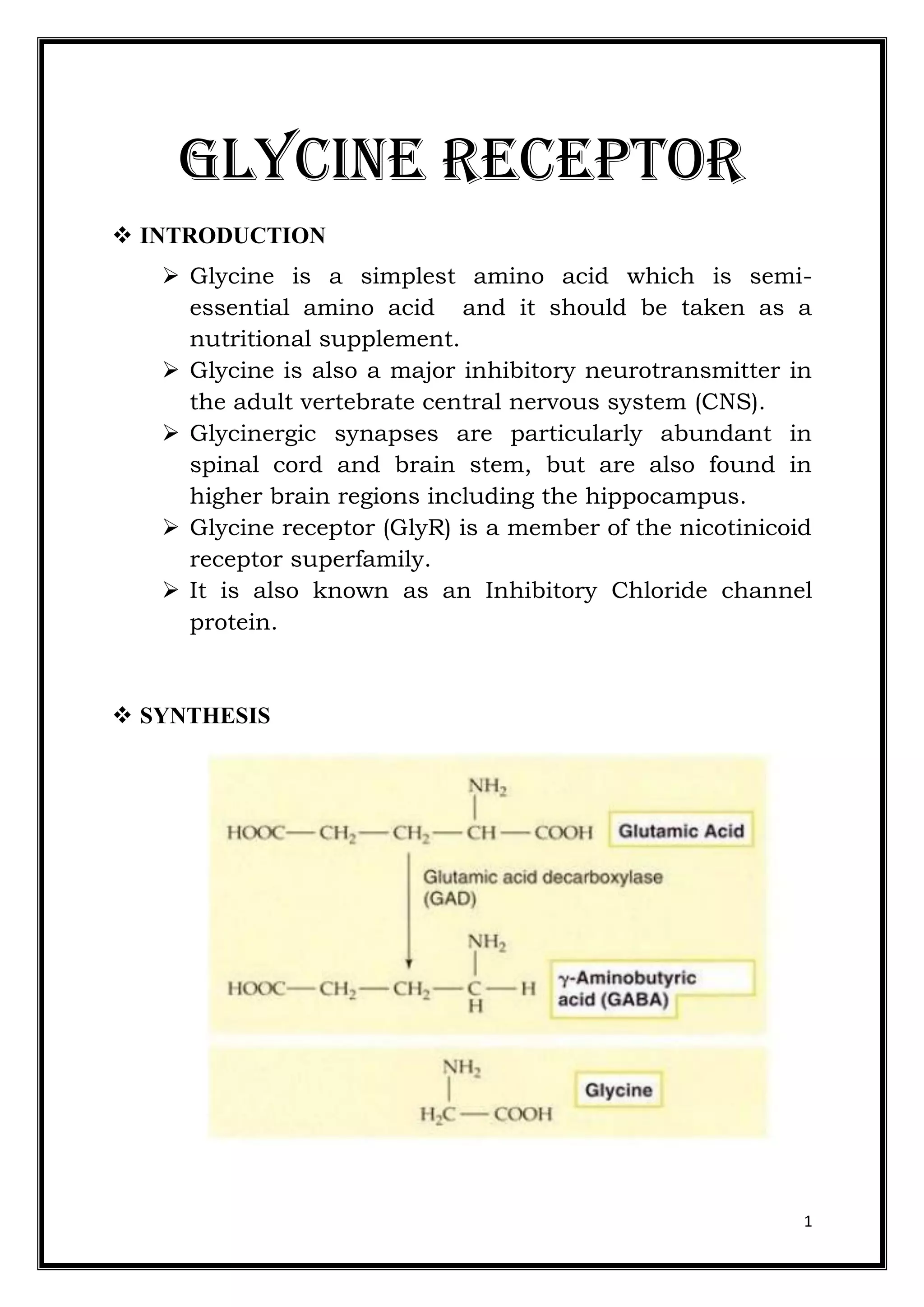 Glycine receptor | PDF