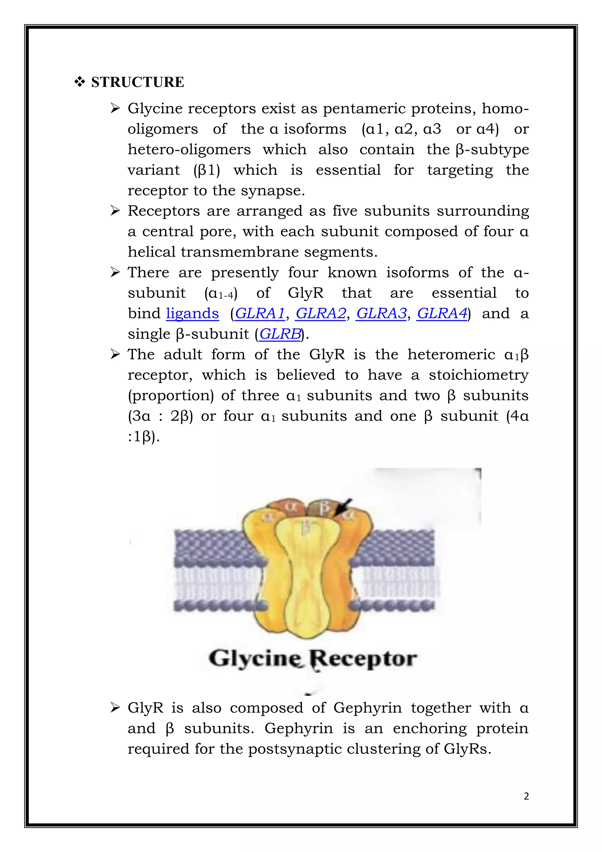 Glycine receptor | PDF