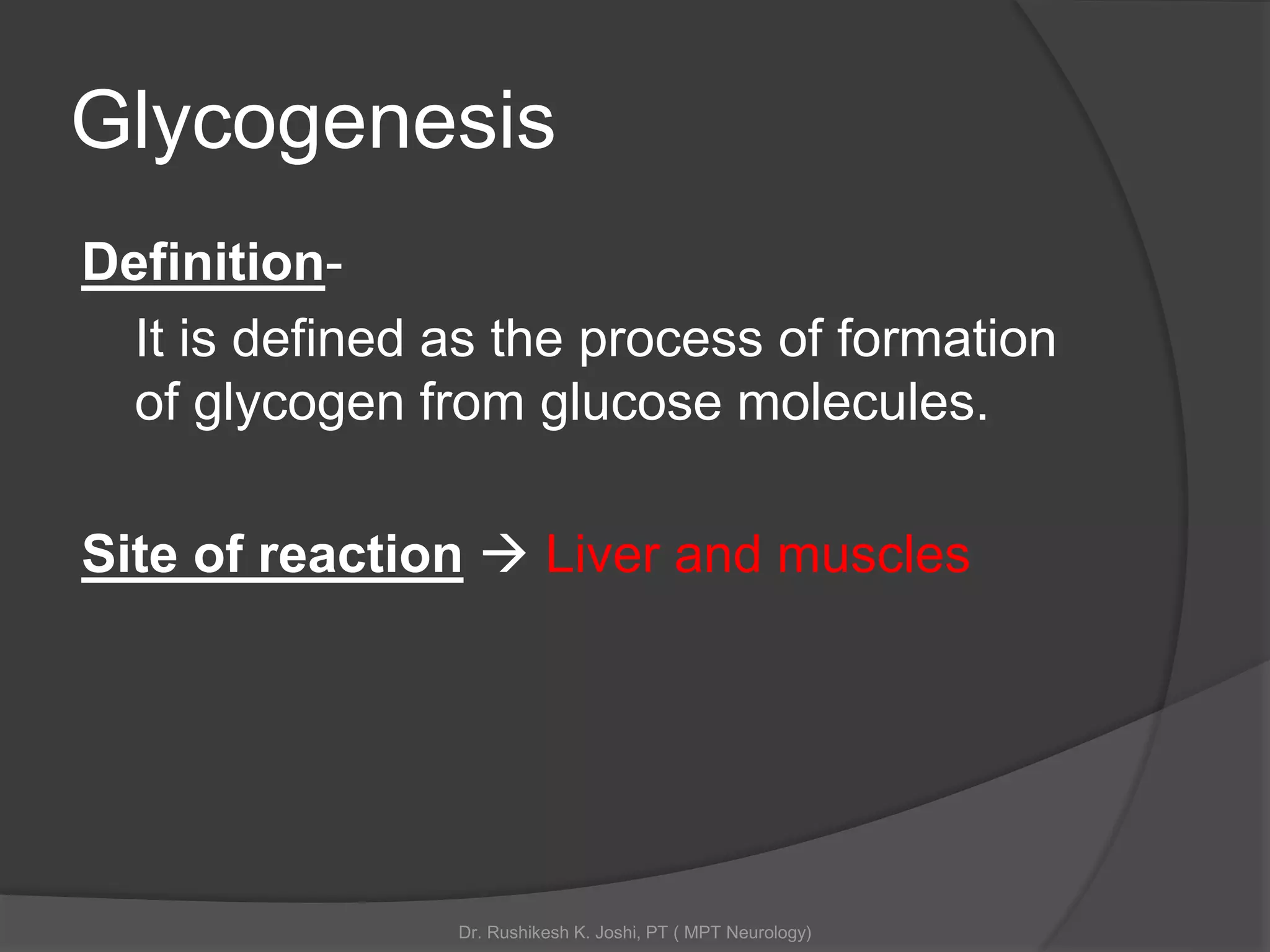 Indicate The Three Items That Describe Glycogen Glycogen metabolism | PPT