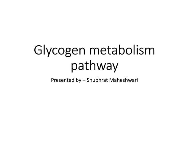 Glycogen metabolism pathway | PDF | Endocrine and Metabolic Diseases ...